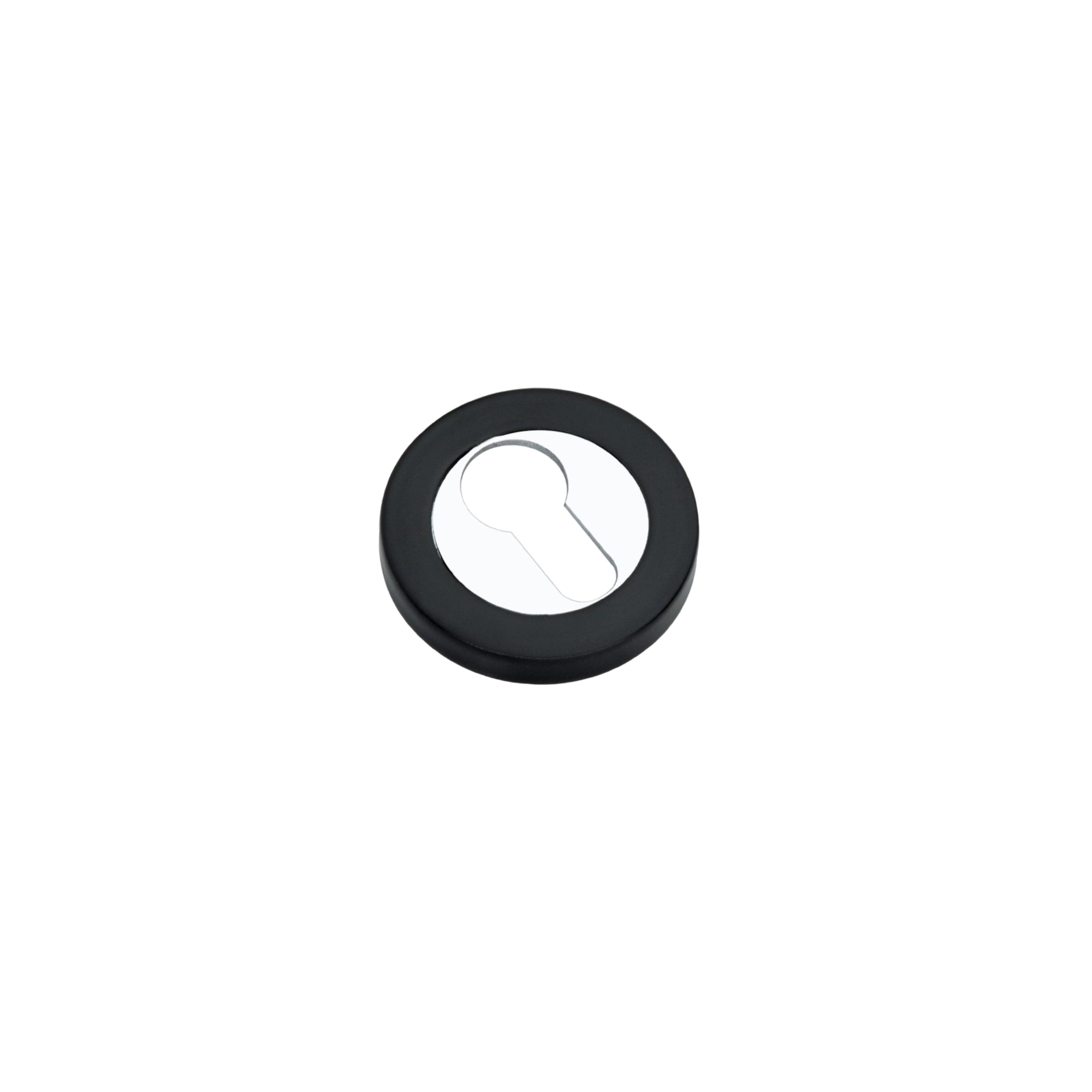 Euro Profile Escutcheon Black/Chrome