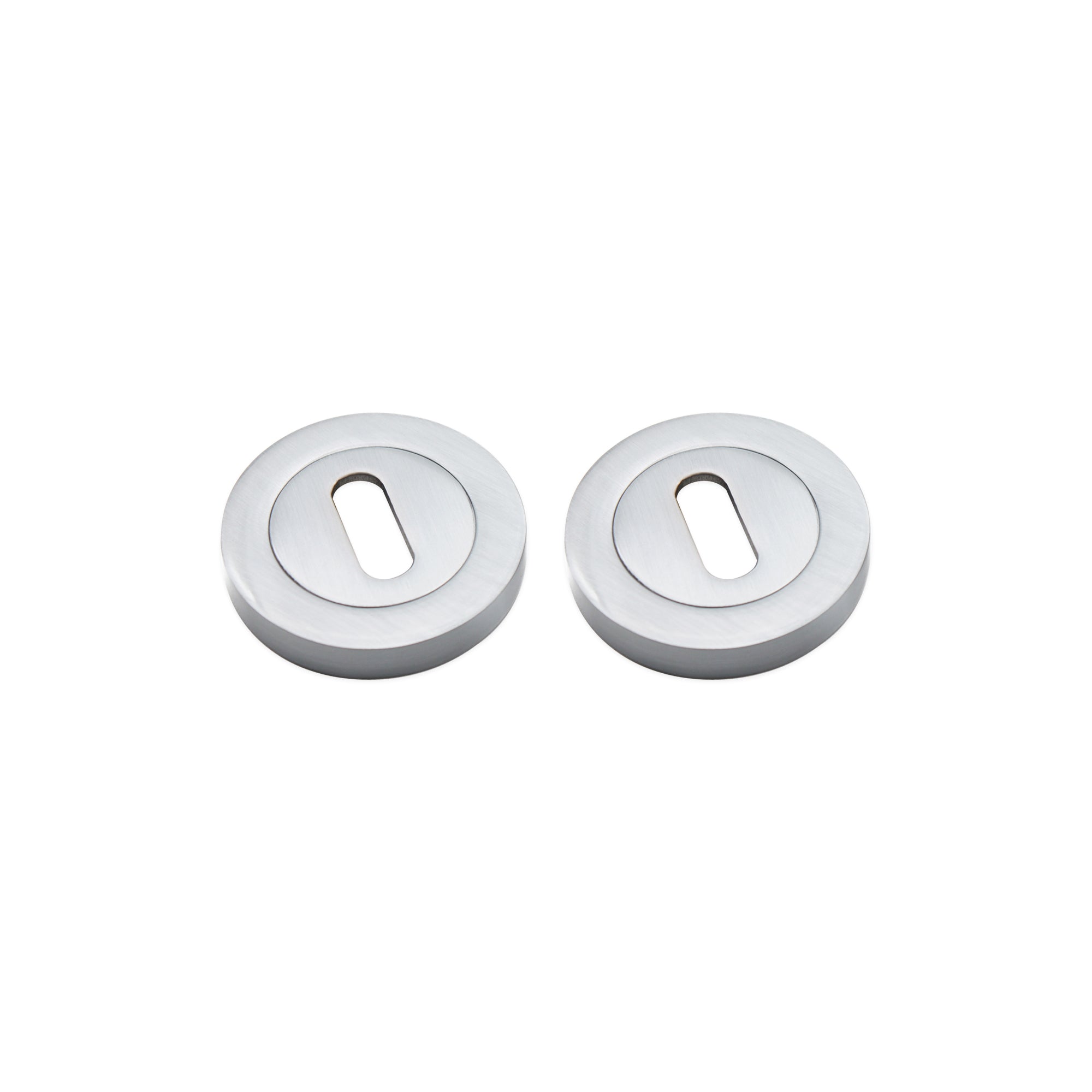 Oval Standard Escutcheon Satin Chrome