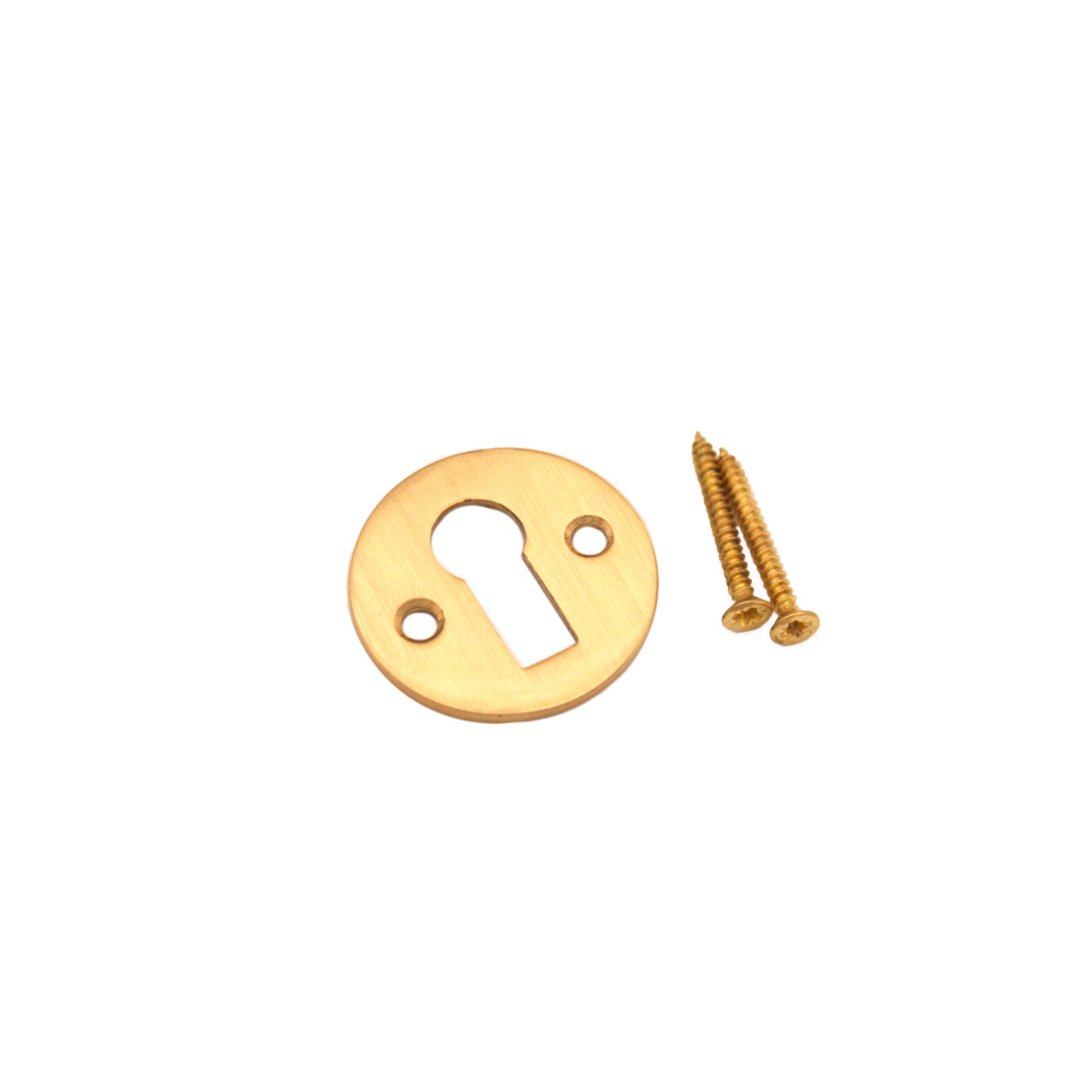 Victorian Key hole Open Satin Brass