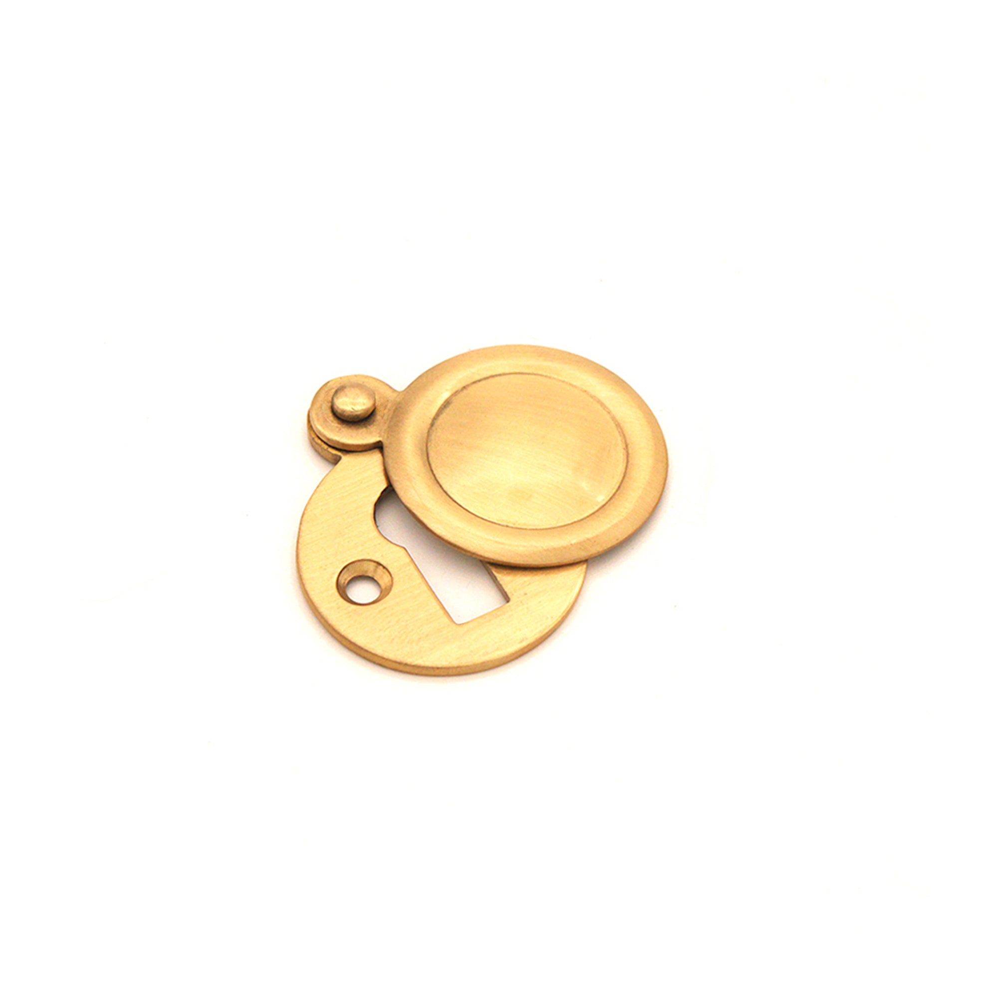 Victorian Key hole Covered Satin Brass