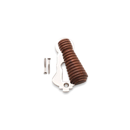 Rosewood Beehive Escutcheon Polished Nickel