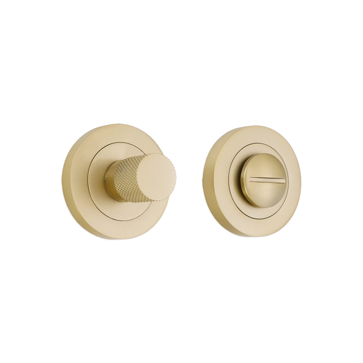 Connaught Knurled Turn & Release Satin Brass