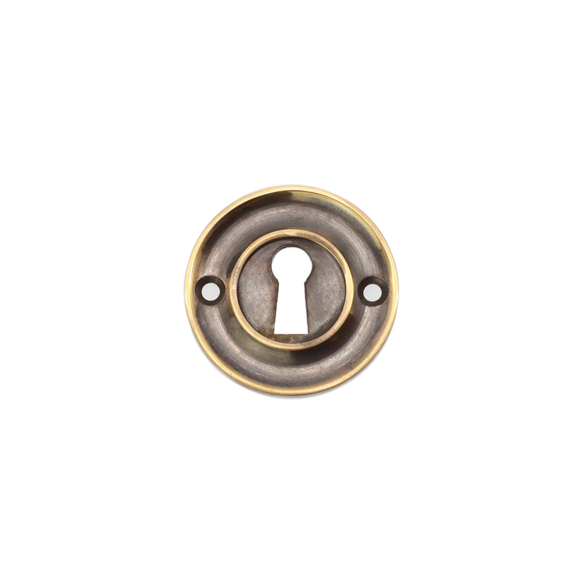 Slimline Standard Escutcheon Aged Brass