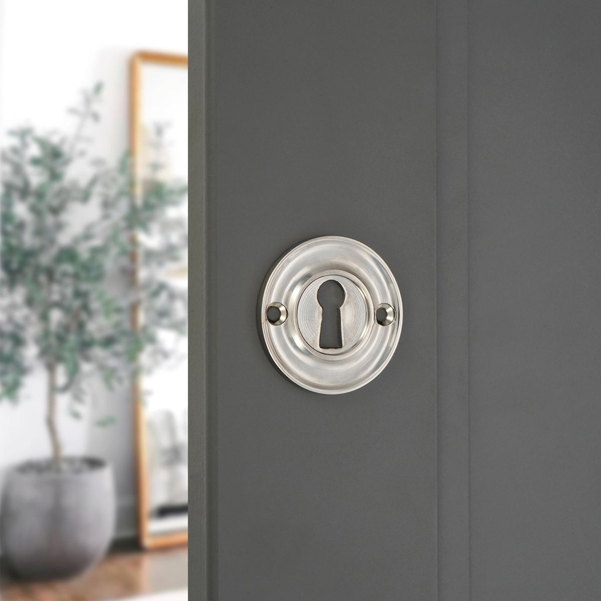 Slimline Standard Escutcheon Polished Nickel