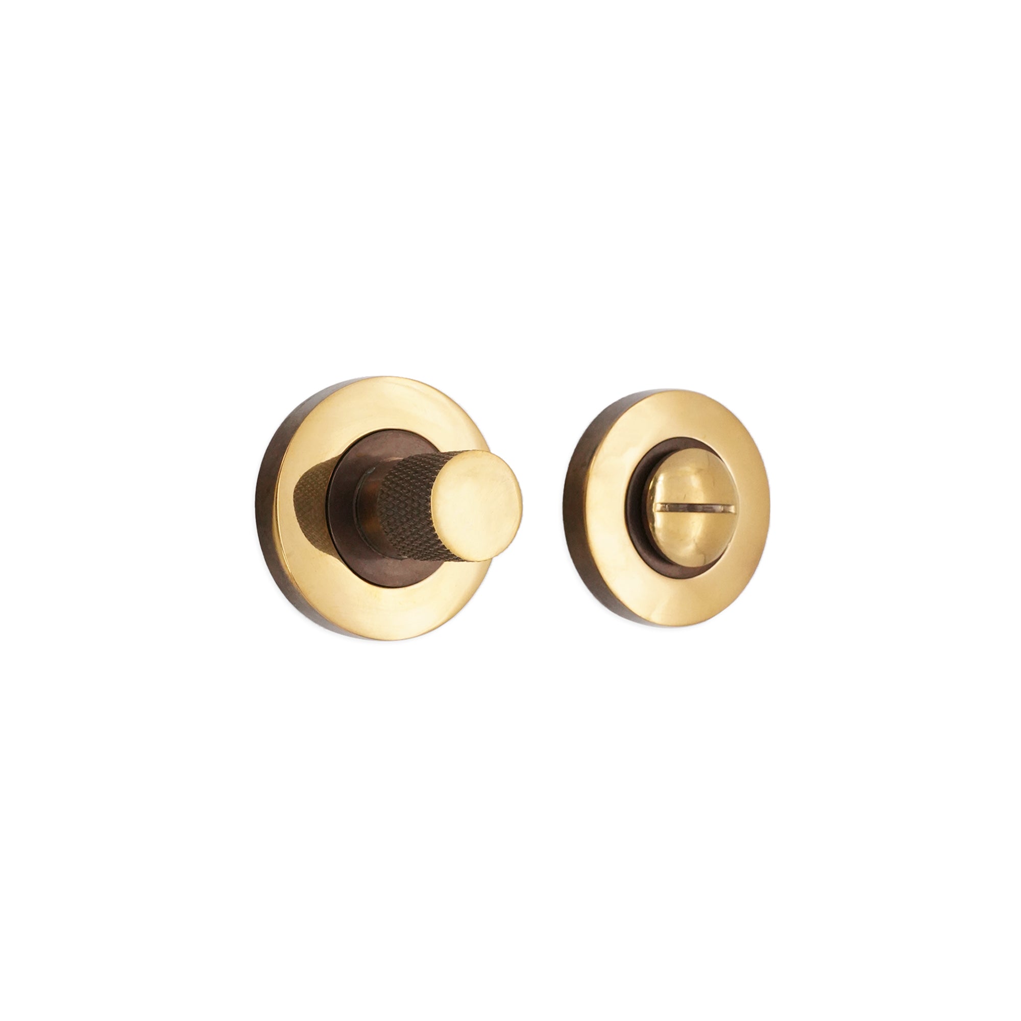 Jewel Knurlmond Thumb Turn & Release Aged Brass