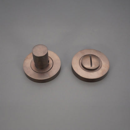 Hammered Knurlmond Thumb Turn & Release Matt Antique