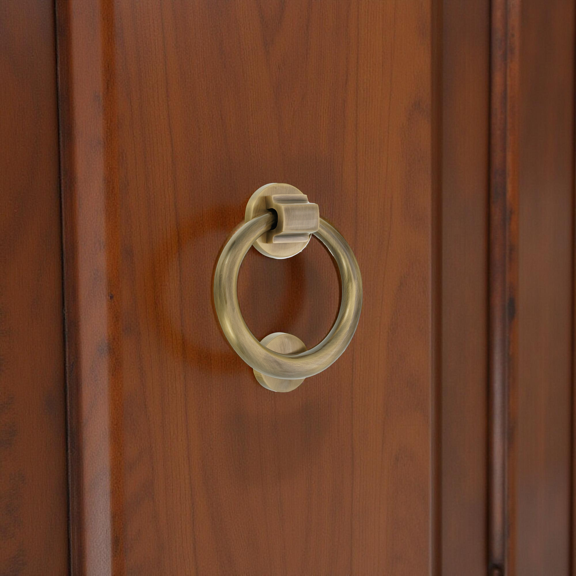 Ring Door Knocker 110mm  Antique Brass