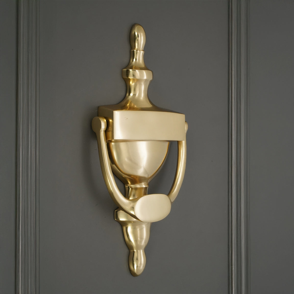 Victorian Door Knocker 200mm Polished Brass