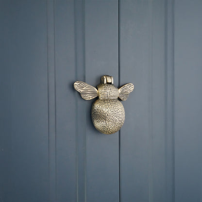 Bumble Bee Door Knocker Antique Brass