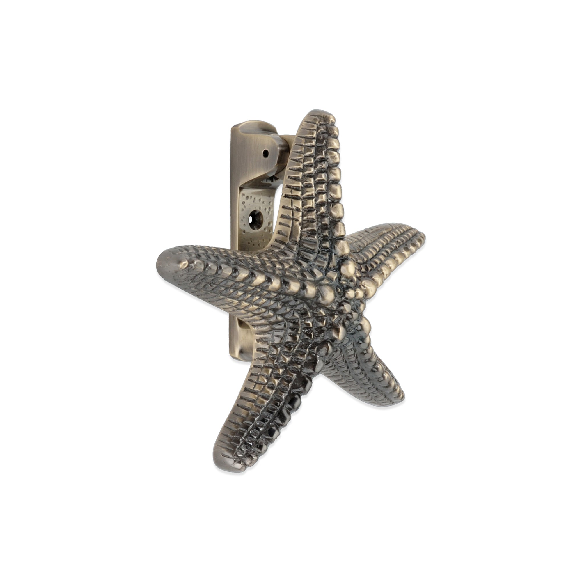 Starfish Door Knocker Antique Brass