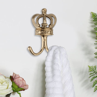Crown Hook Polished Brass