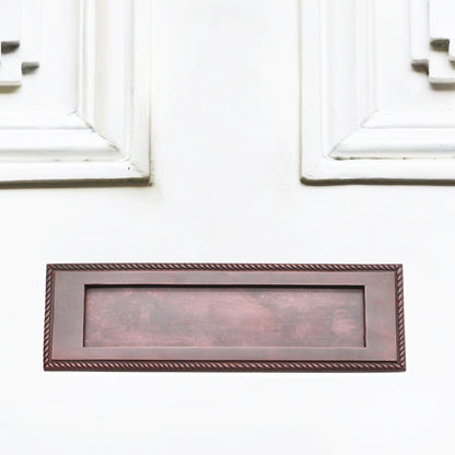 Georgian Letter Plate 250mm Aged Bronze