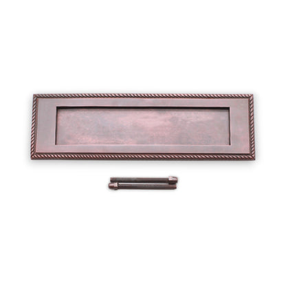 Georgian Letter Plate 250mm Aged Bronze