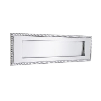 Georgian Letter Plate 250mm Satin Chrome