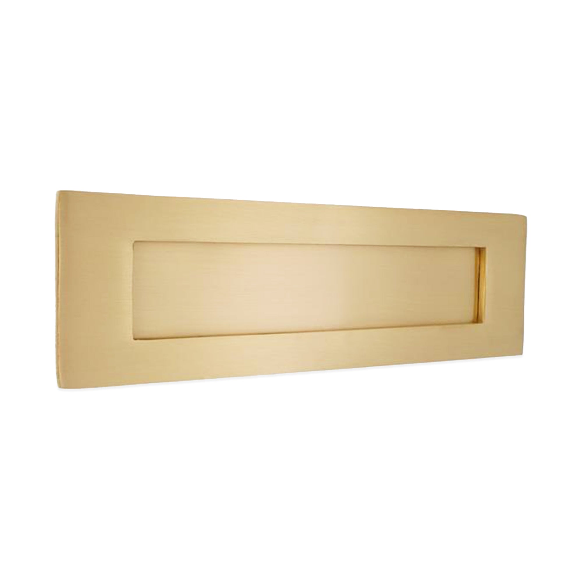 Victorian Letter Plate 250mm Satin Brass