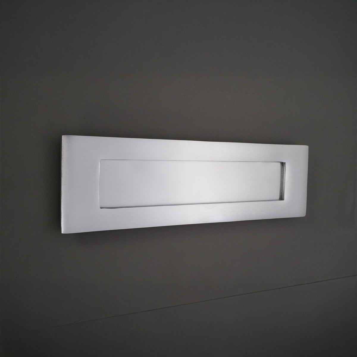 Victorian Letter Plate 250mm Satin Chrome