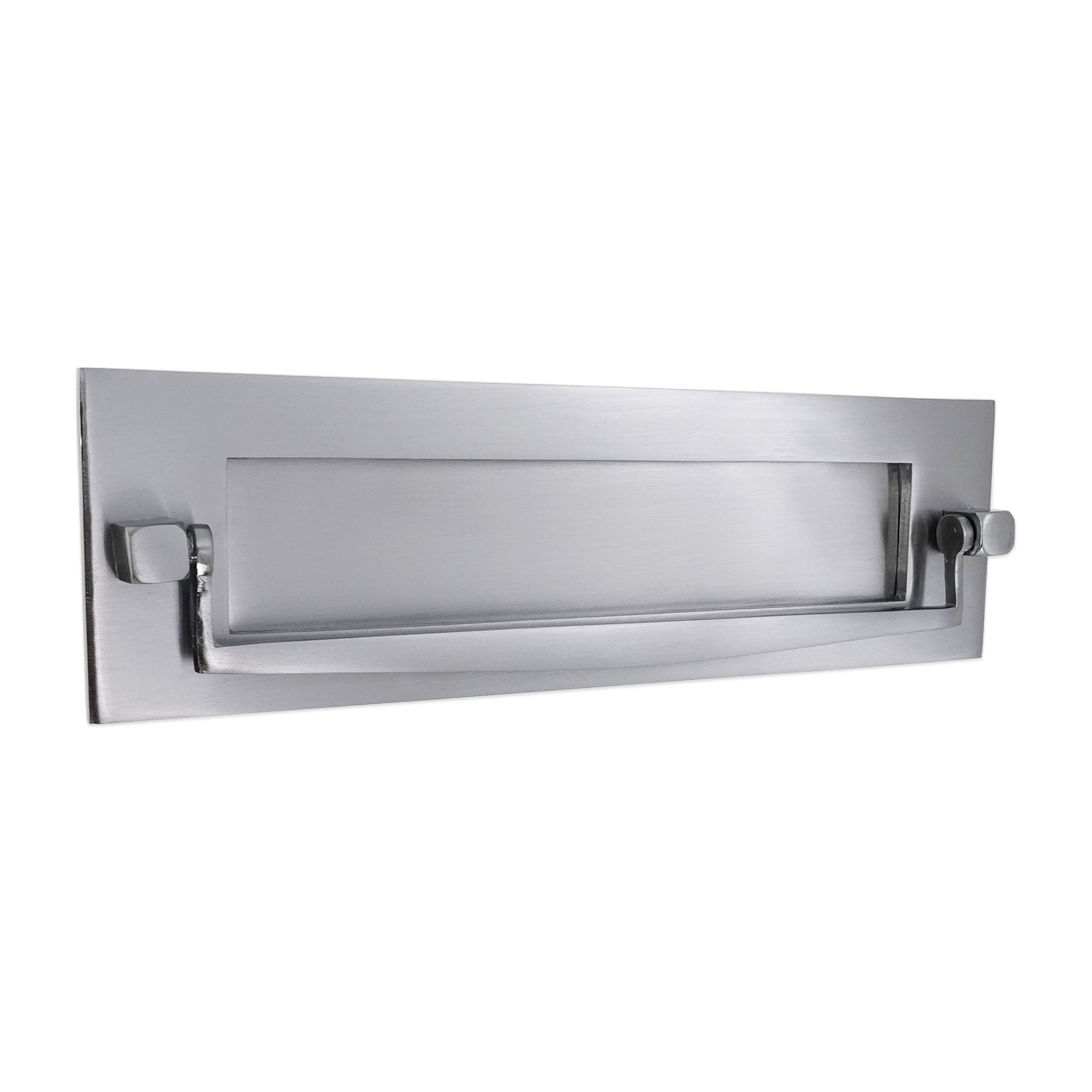Regency Knocker Postal Plate 250mm Satin Chrome