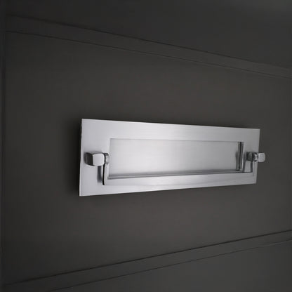 Regency Knocker Postal Plate 250mm Satin Chrome