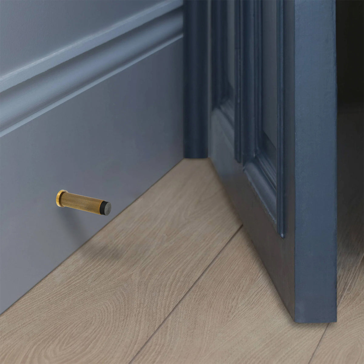 Connaught Linear Door Stopper Aged Brass