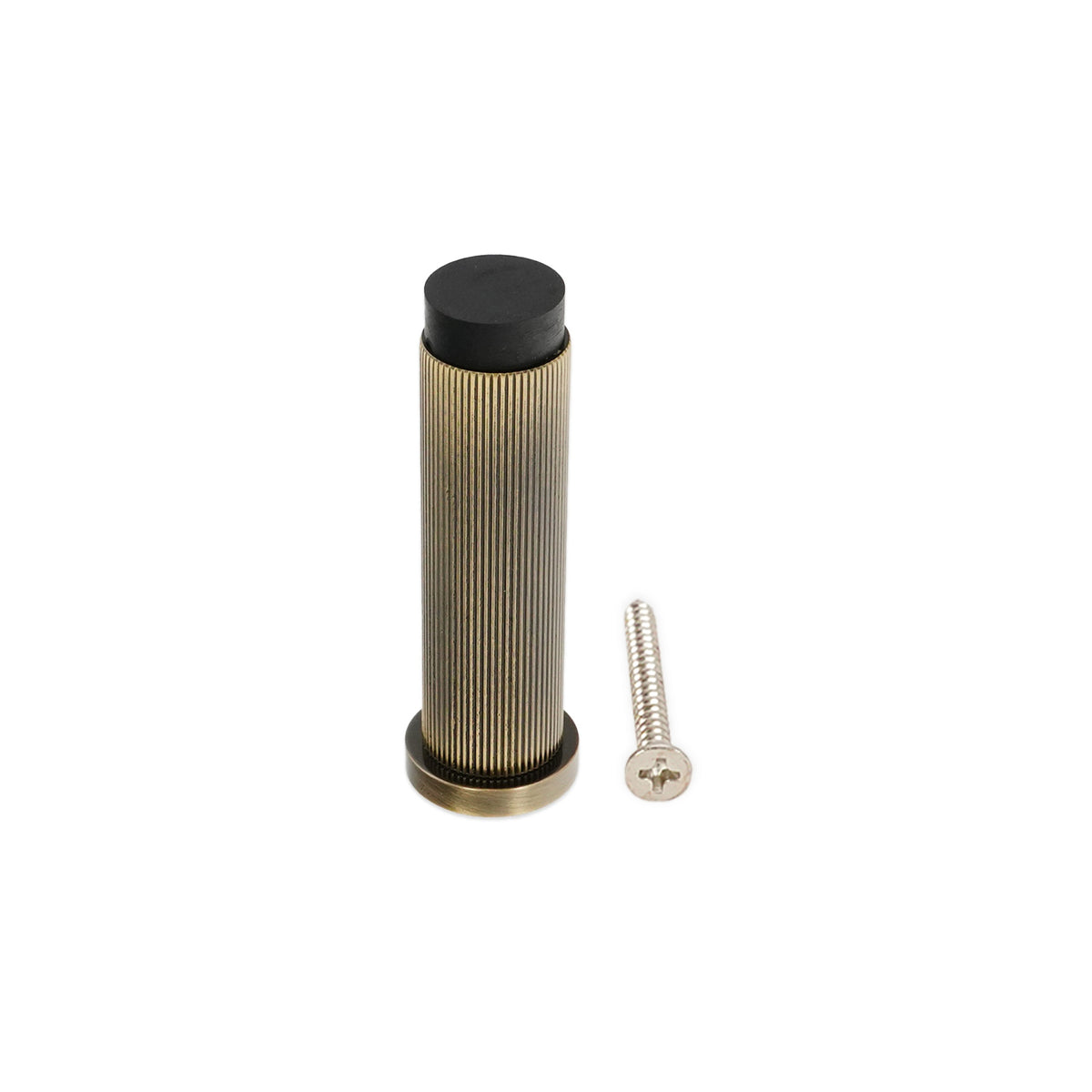 Connaught Linear Door Stopper Antique Brass