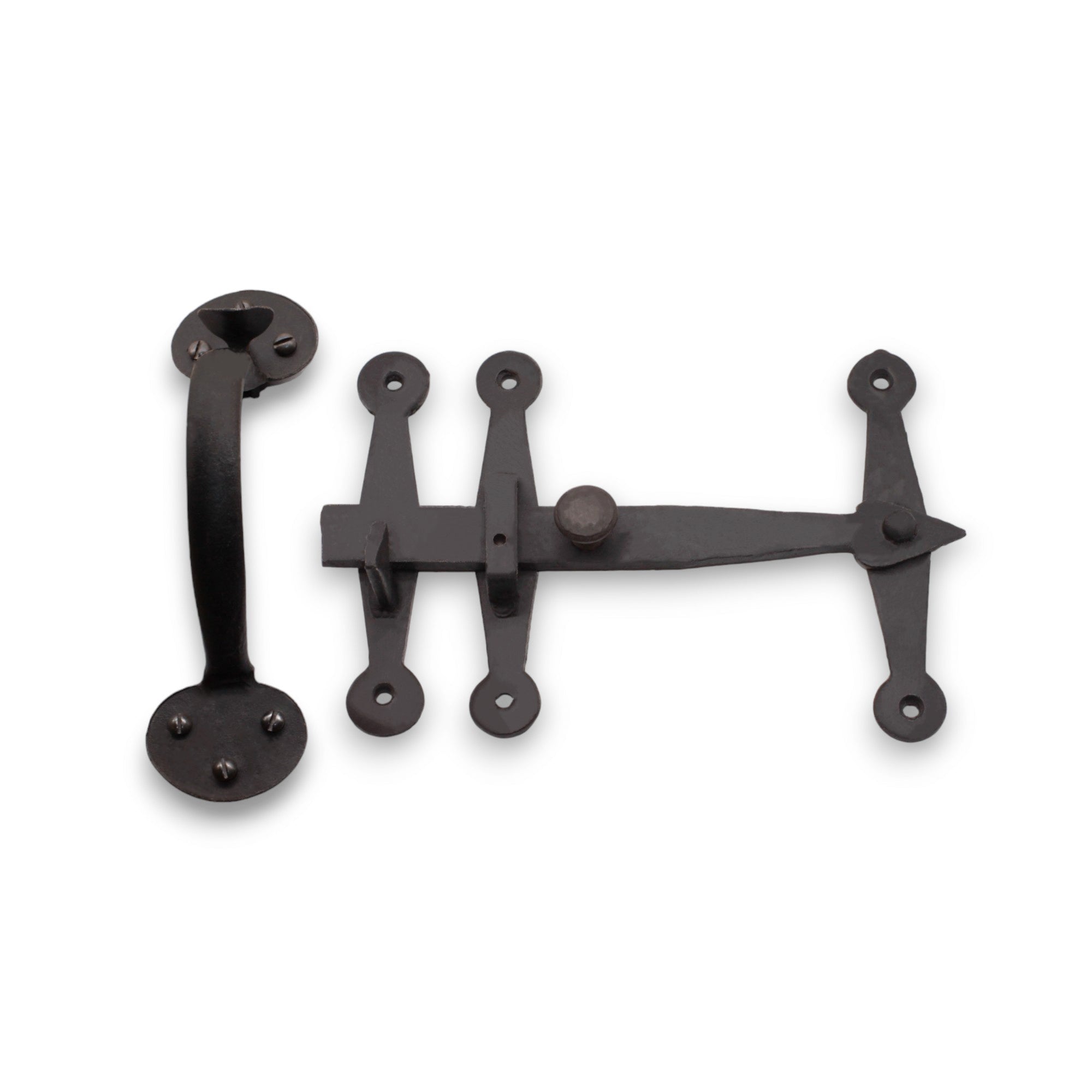 Heavy Duty Handforged Door Hardware Kit Beeswax