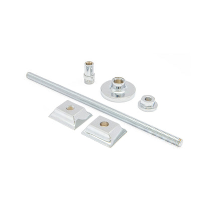 Cast Iron Radiator Brass Wall Stay Bracket Polished Chrome