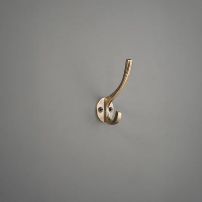 Victorian Coat Hook 87mm Antique Brass
