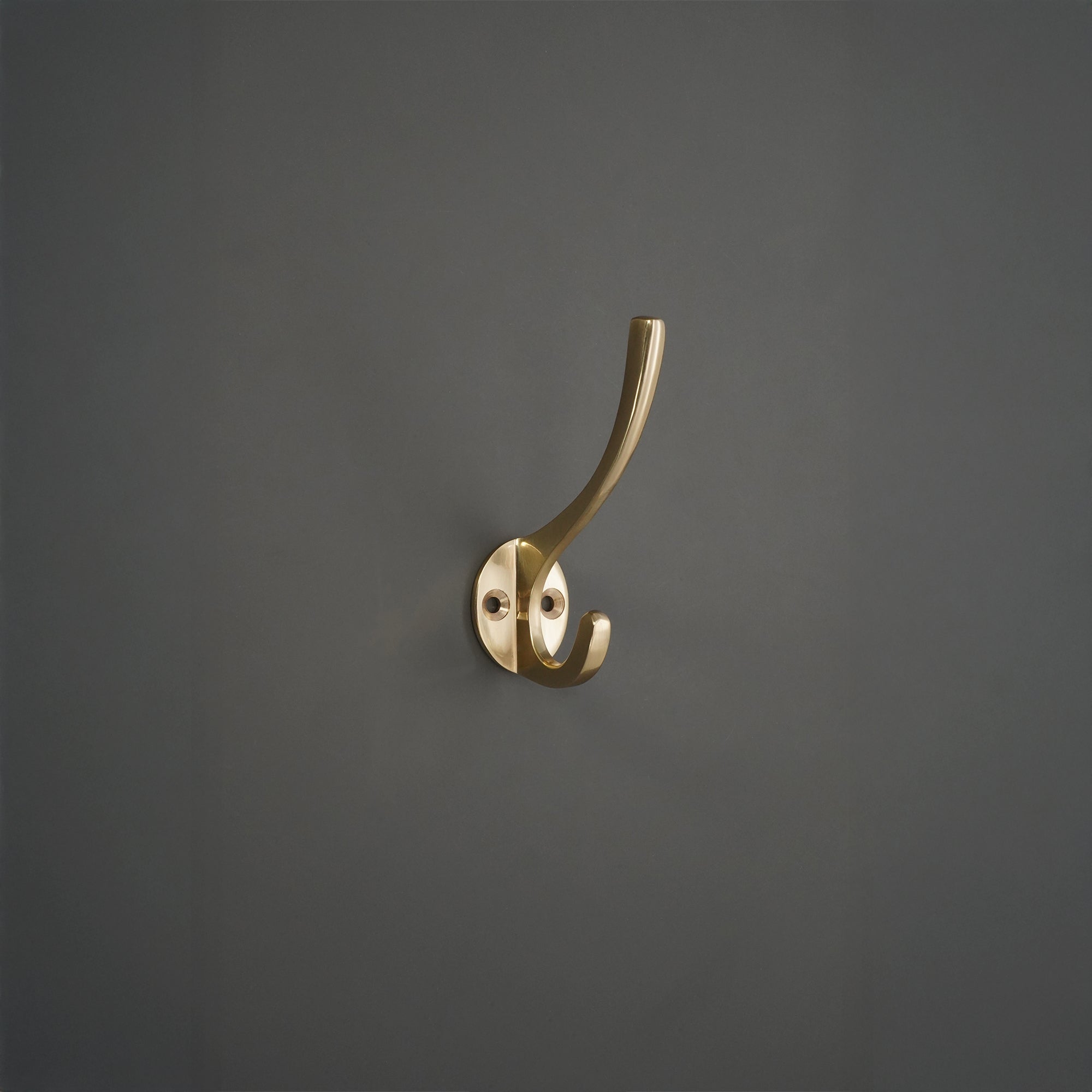 Victorian Coat Hook 87mm Polished Brass