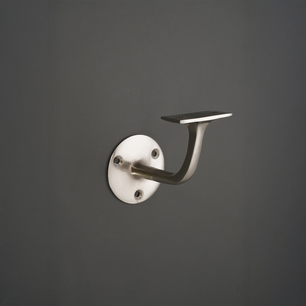 Brass Handrail Bracket Satin Nickel