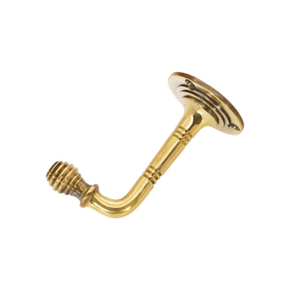 Beehive Small Coat Hook Aged Brass