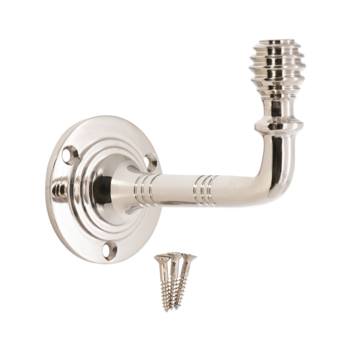 Beehive Small Coat Hook Polished Nickel