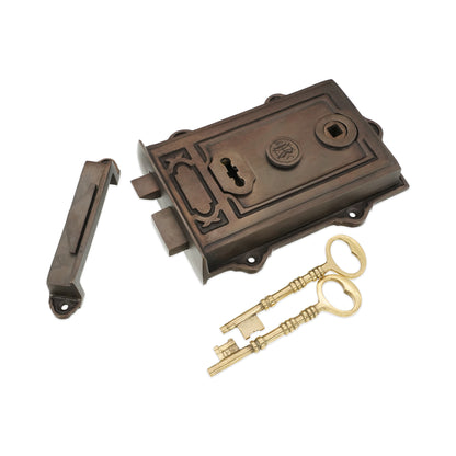 Davenport Rim Lock Aged Bronze