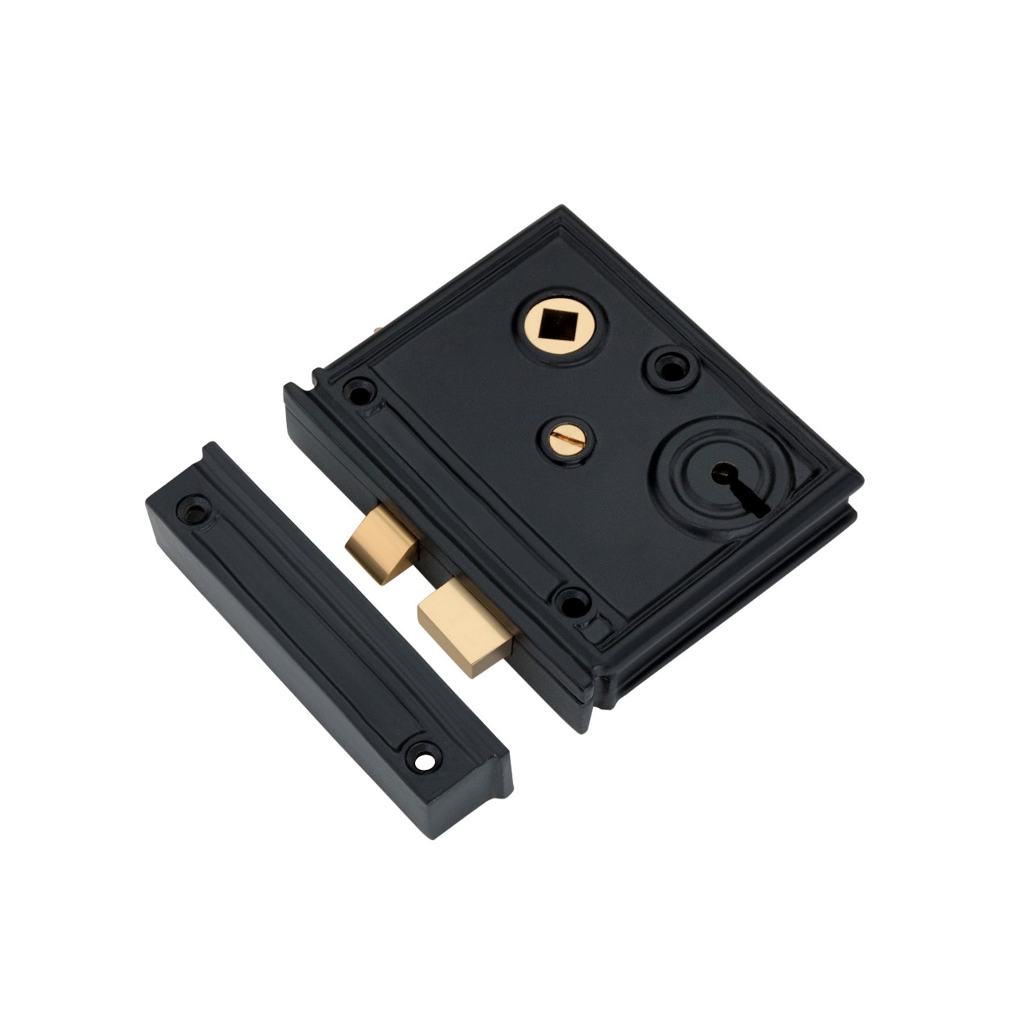Vertical Rim Lock Black