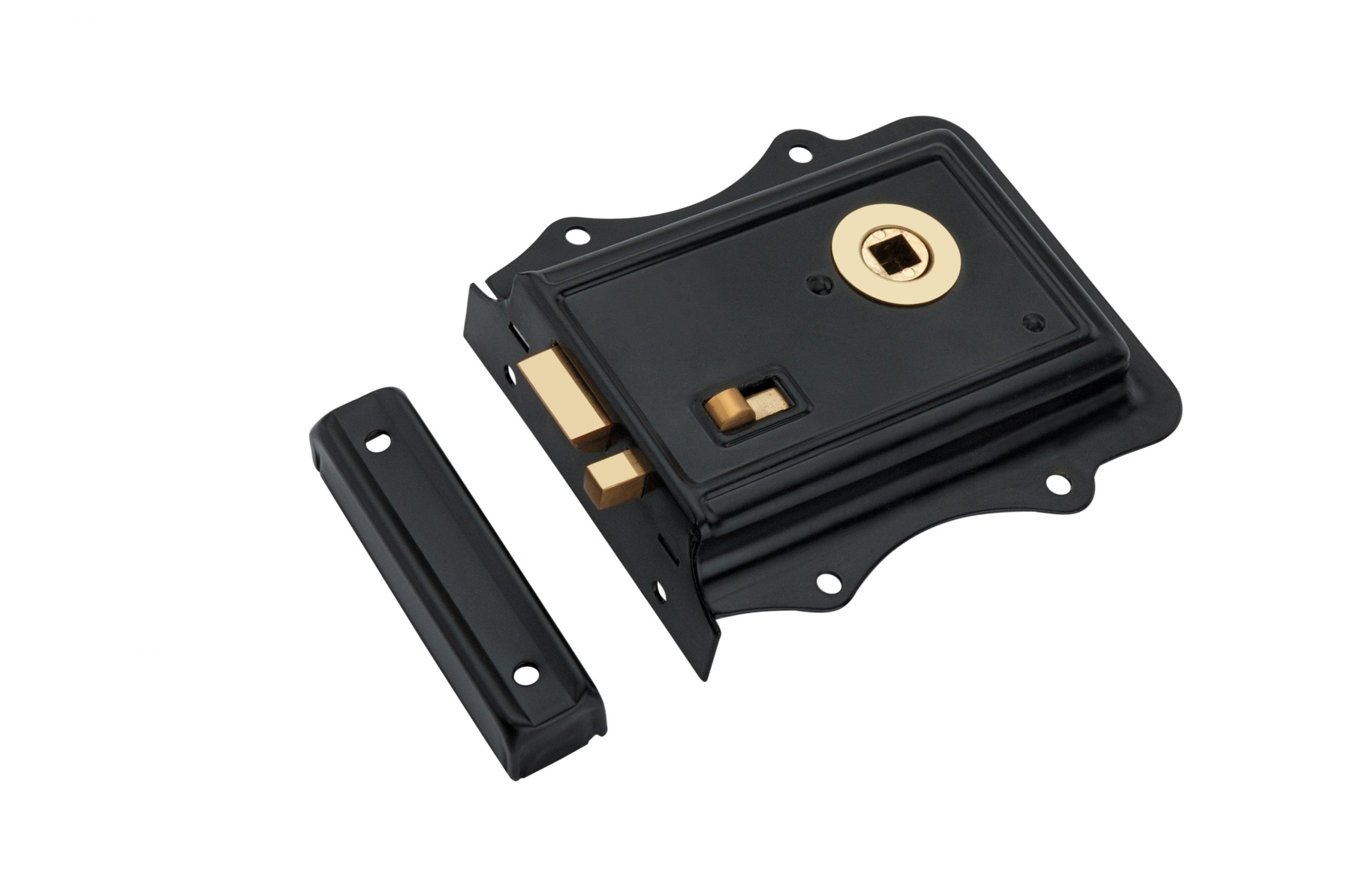 Iron Rim Lock Olde - Black/Brass