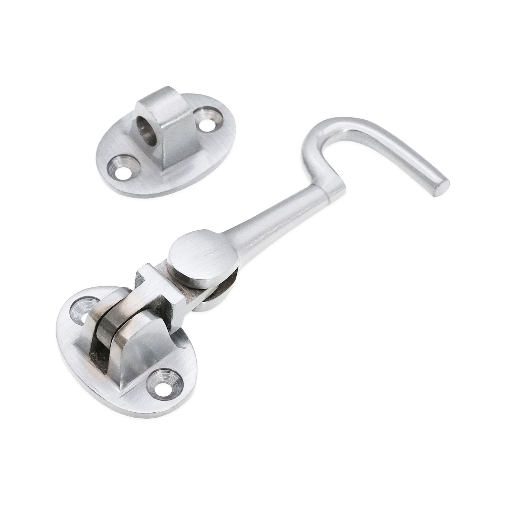 Silent Cabin Hook 3" - 75mm Satin Chrome