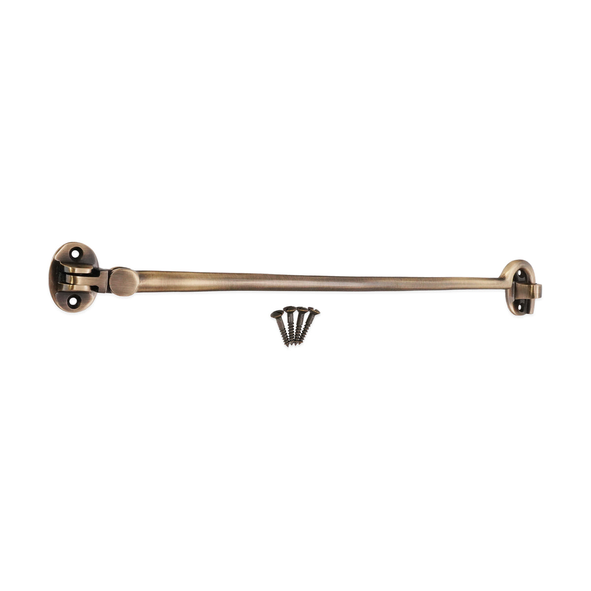Silent Cabin Hook 12" - 300mm Antique Brass