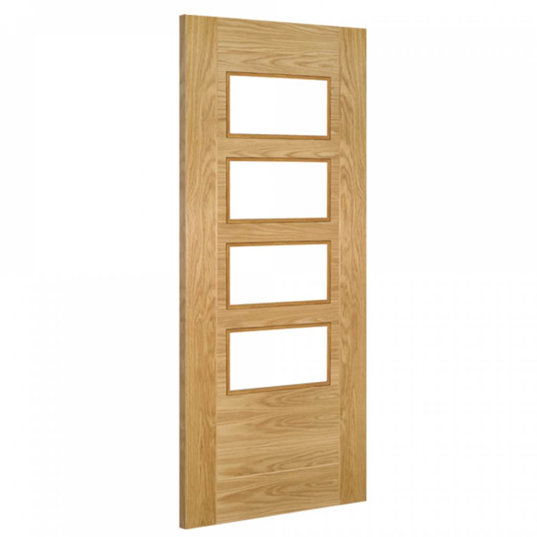 Seville Prefinished Oak Glazed 4 Lite Square FSC
