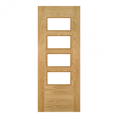 Seville Prefinished Oak Glazed 4 Lite Square FSC