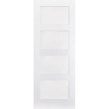 Shaker 4P Primed White Fire Door