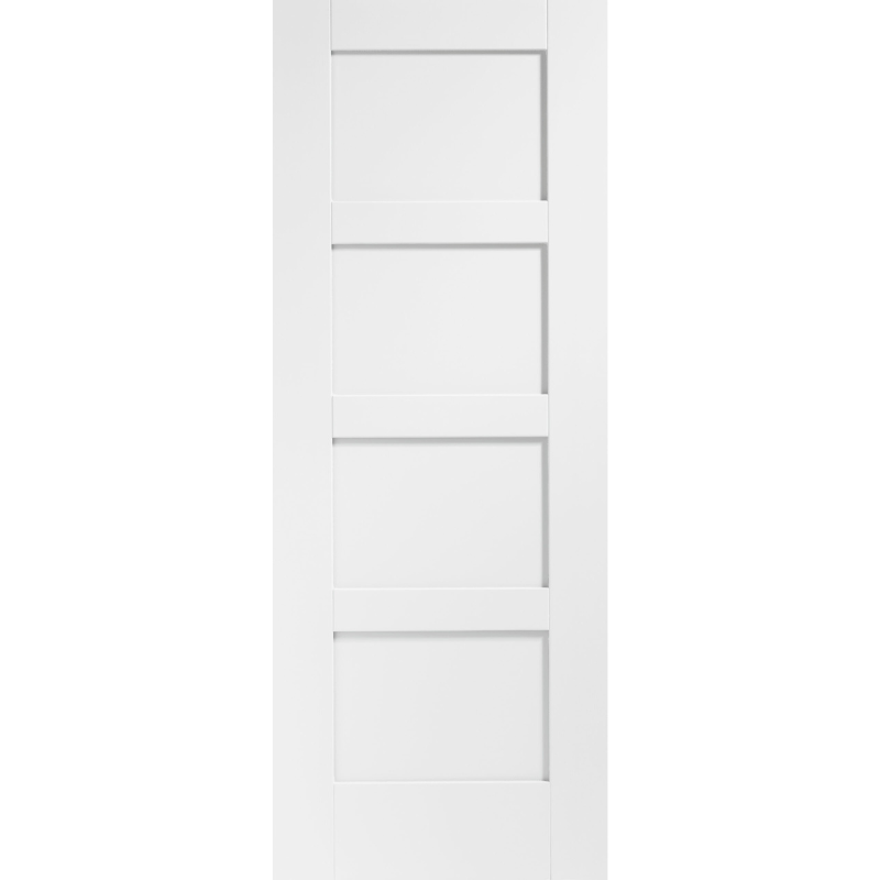 Shaker 4 Panel Internal White Primed