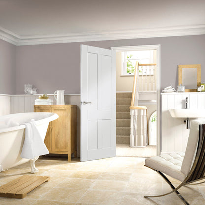 Shaker Internal White Primed Victorian  Fire Door