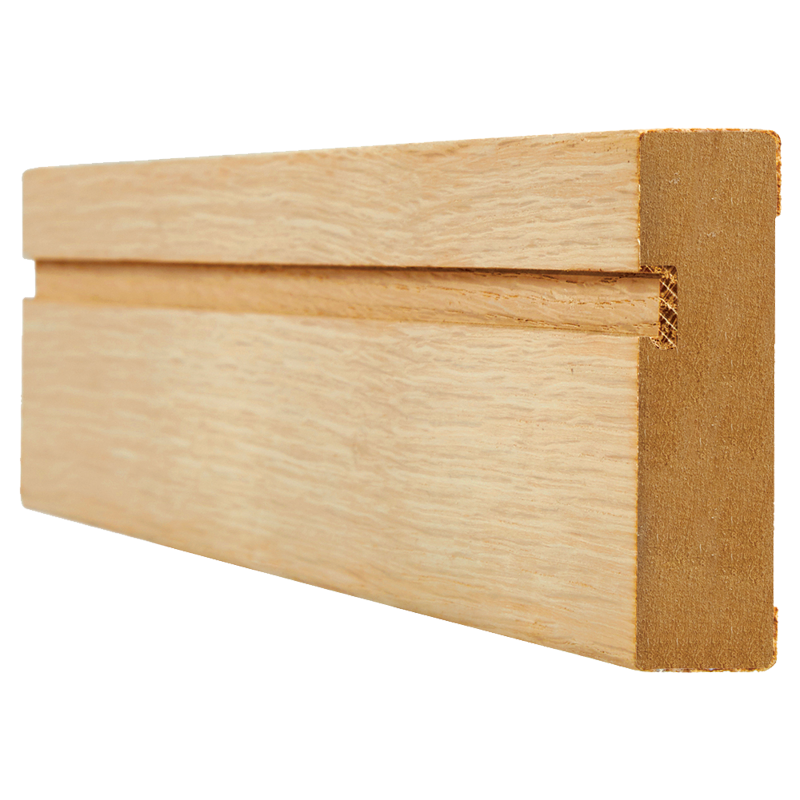 Skirting Single Groove Unfinished Oak