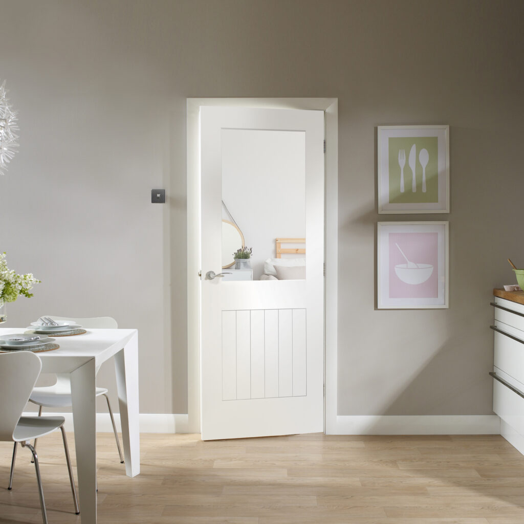 Suffolk Internal White Primed with Clear Glass
