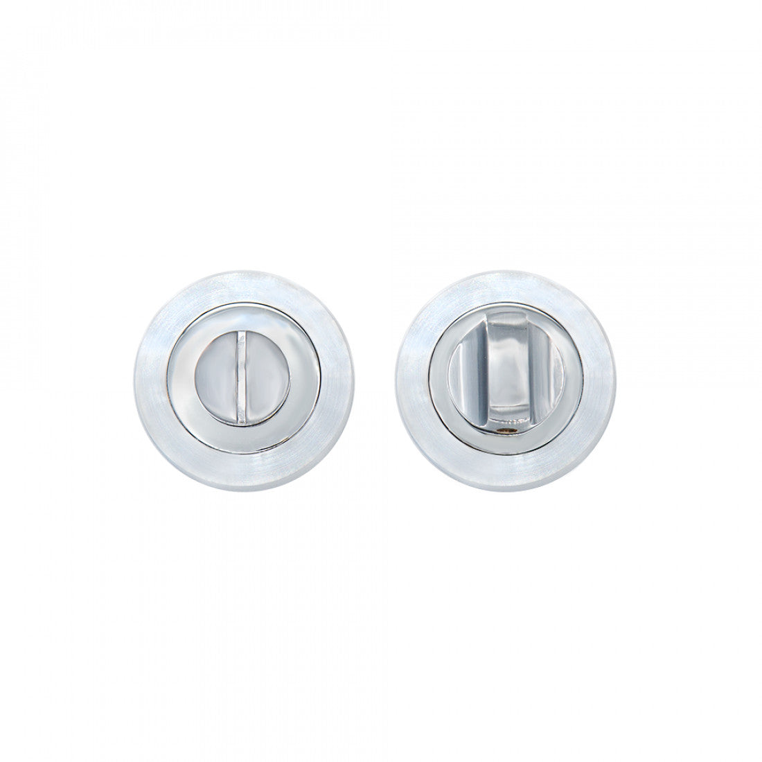 Thumbturn Set Matt Polished Chrome