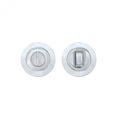 Thumbturn Set Matt Polished Chrome