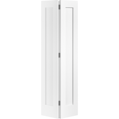 White Pattern 10 One Panel Bi-Fold