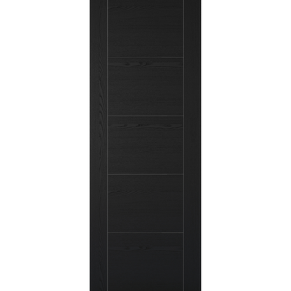 Vancouver Laminate Pre-finished Black Ash Laminate Fire Door