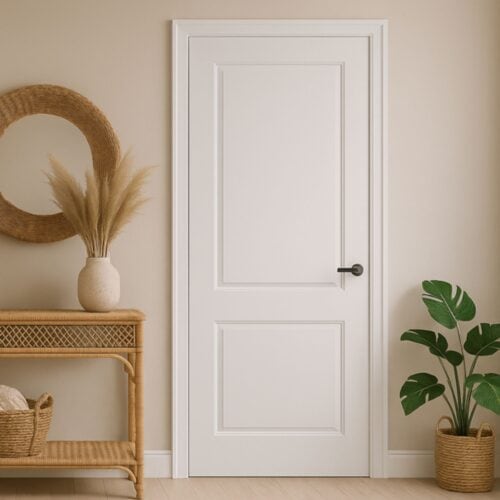 Vermont white primed 2 Panel recessed internal door PM Mendes