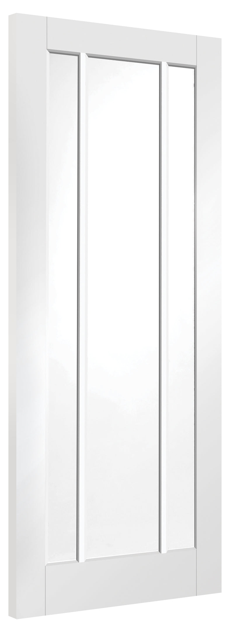 Worcester Internal White Primed Fire Door with Clear Glass