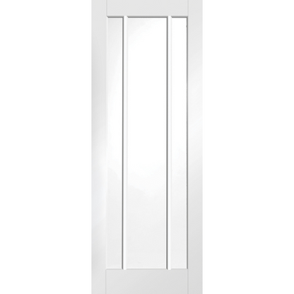 Worcester Internal White Primed Fire Door with Clear Glass